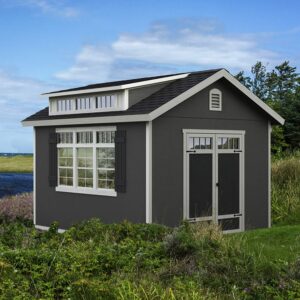 The Best Tiny House For Sale On Amazon-handy-home-products-windemere-10x12-do-it-yourslef-wooden-storage-shed-with-floor